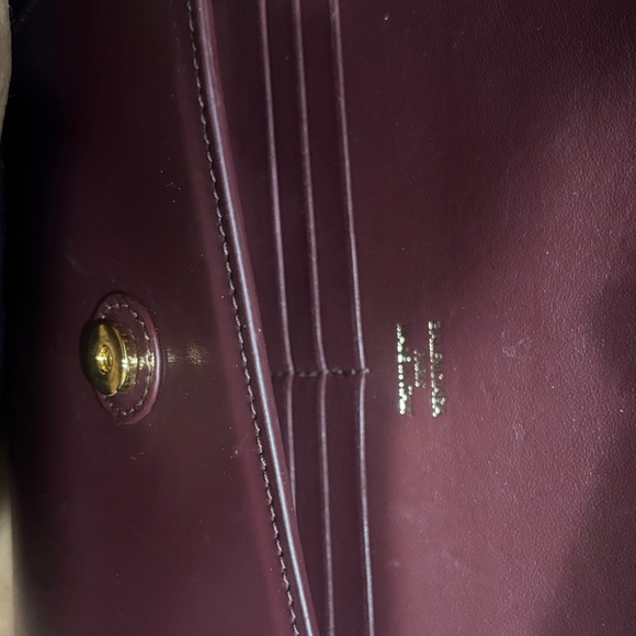 Balenciaga Maroon Shoulder Bag with Gold Accent - Picture 4 of 5